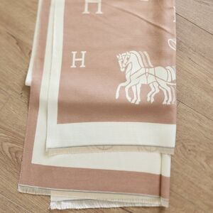 Reversible Scarf With Carriage Design